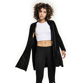 URBAN CLASSICS Chenille Černá L