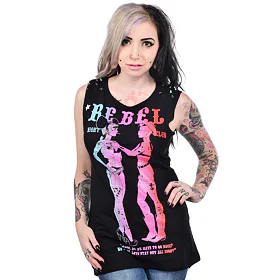 TOO FAST REBEL NIGHTCLUB Černá S